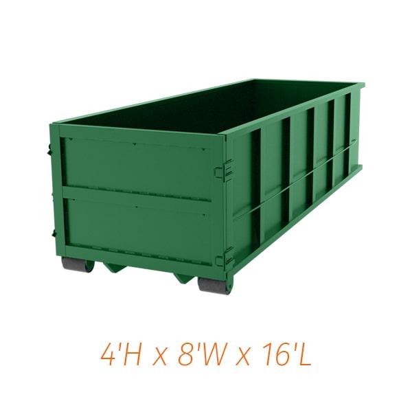 permits are required for placing 15 yard dumpsters on public property and may vary by location